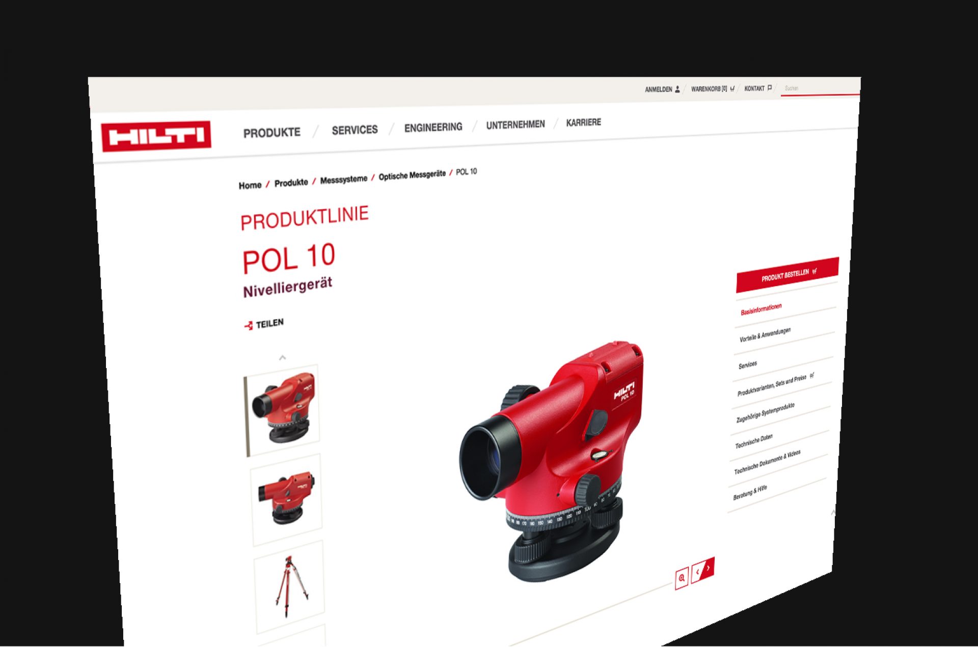 Hilti Online Shop B2B Ecommerce