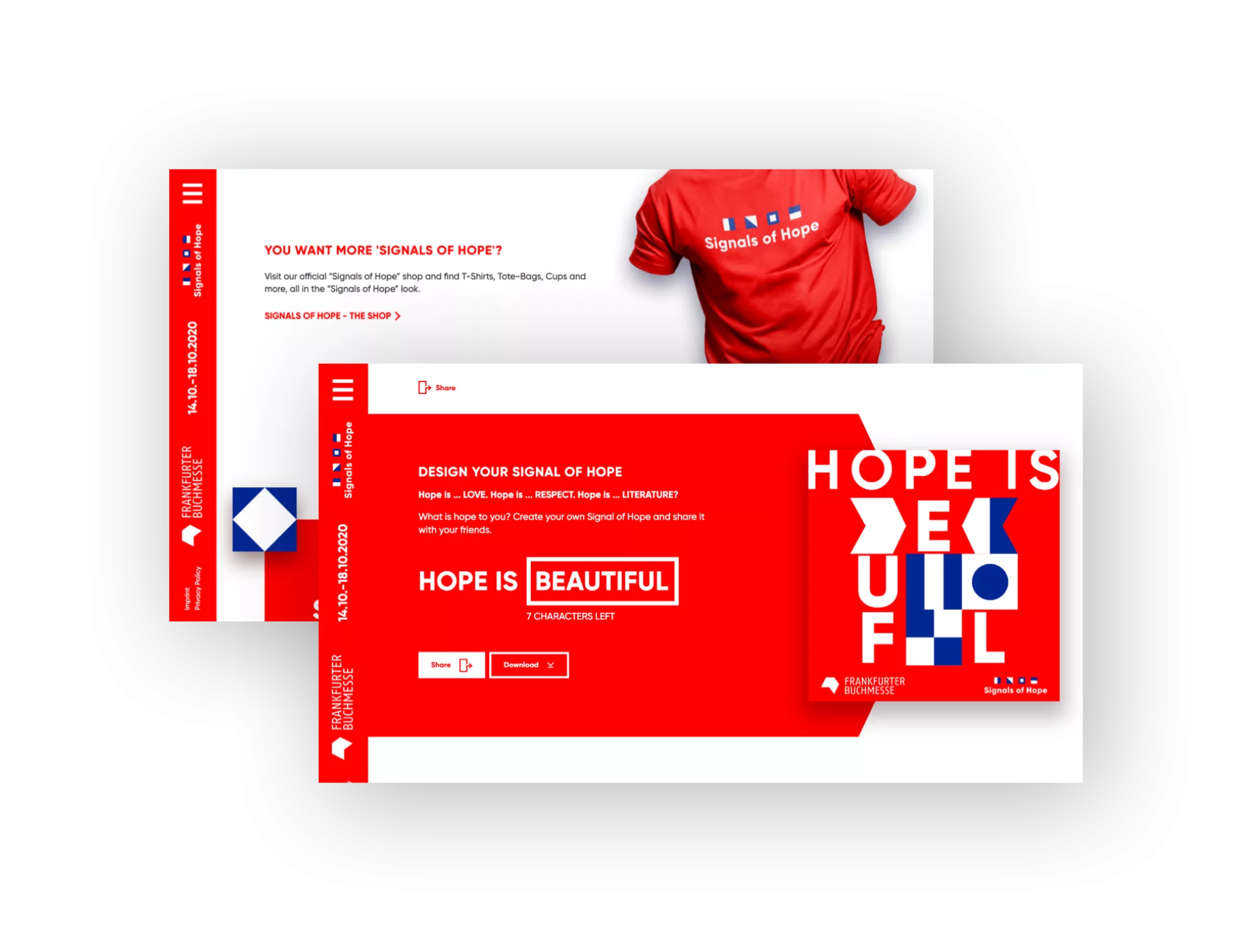 Signals of Hope-Generator, Logo auf T-Shirt