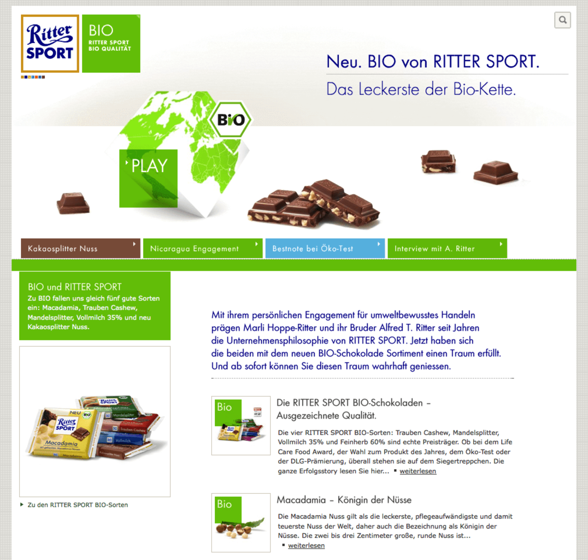 Ritter Sport Bio