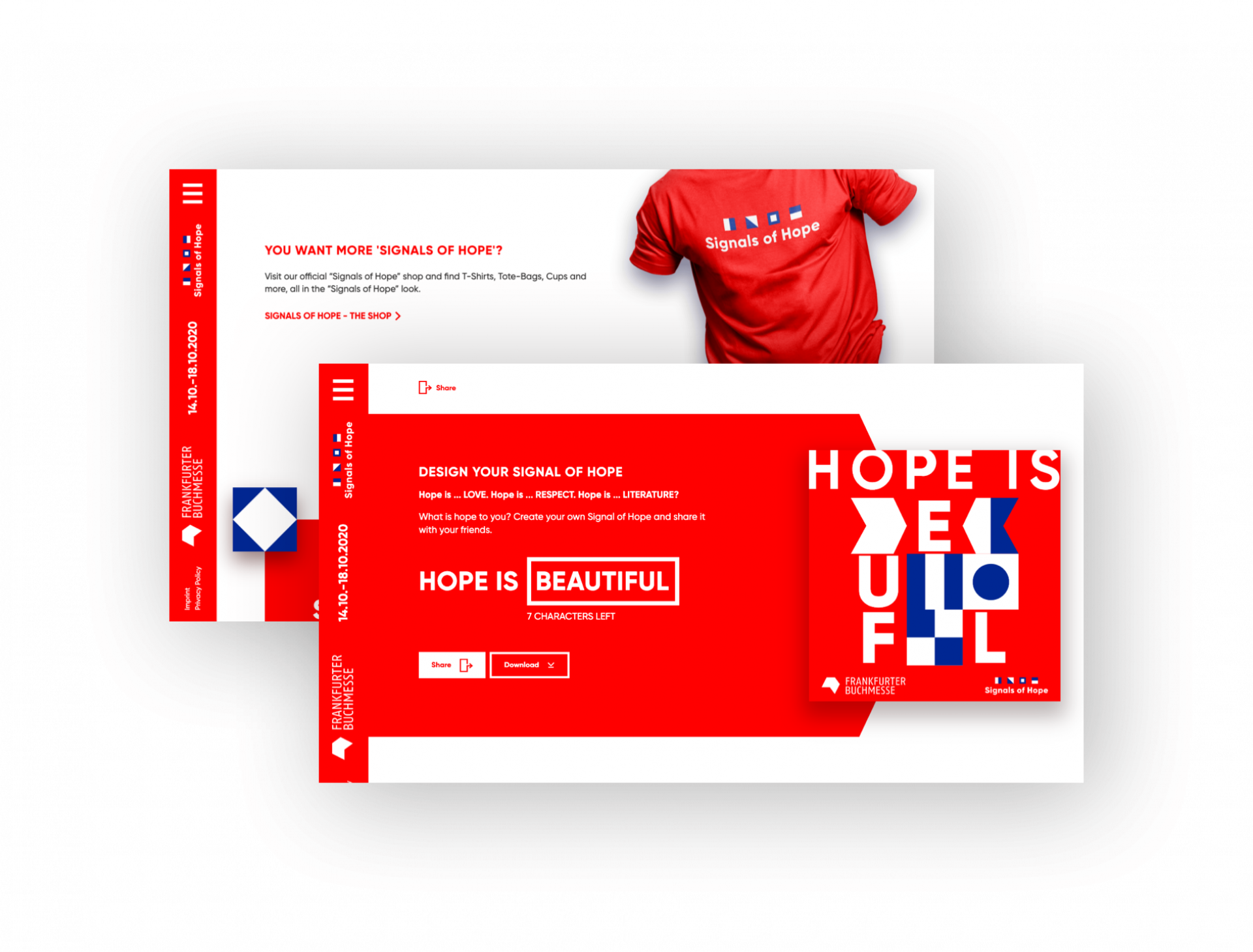 Signals of Hope-Generator, Logo auf T-Shirt