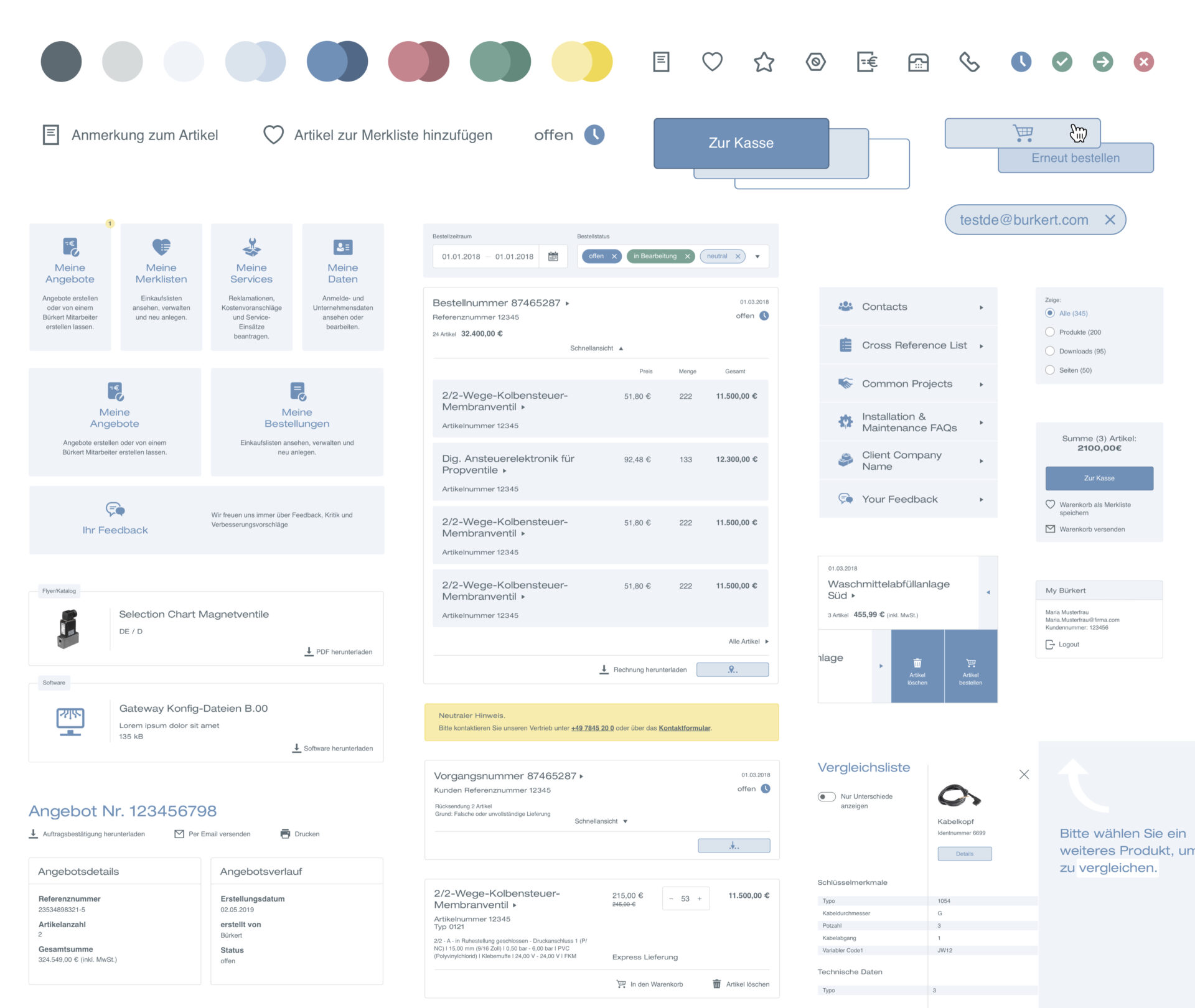 Designsystembeispiel einer Library