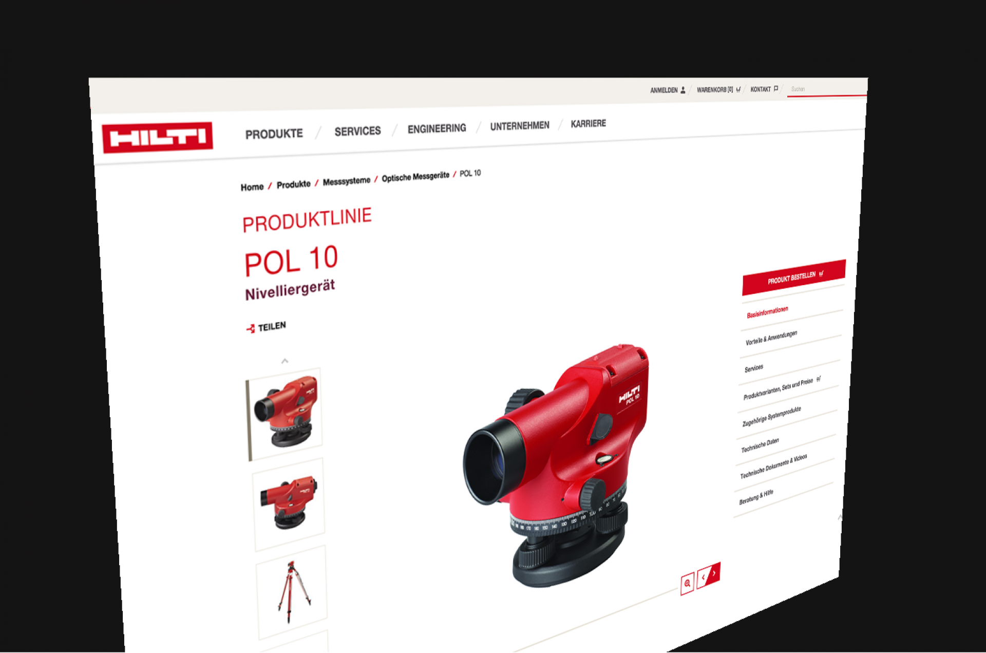 Hilti Online Shop B2B Ecommerce